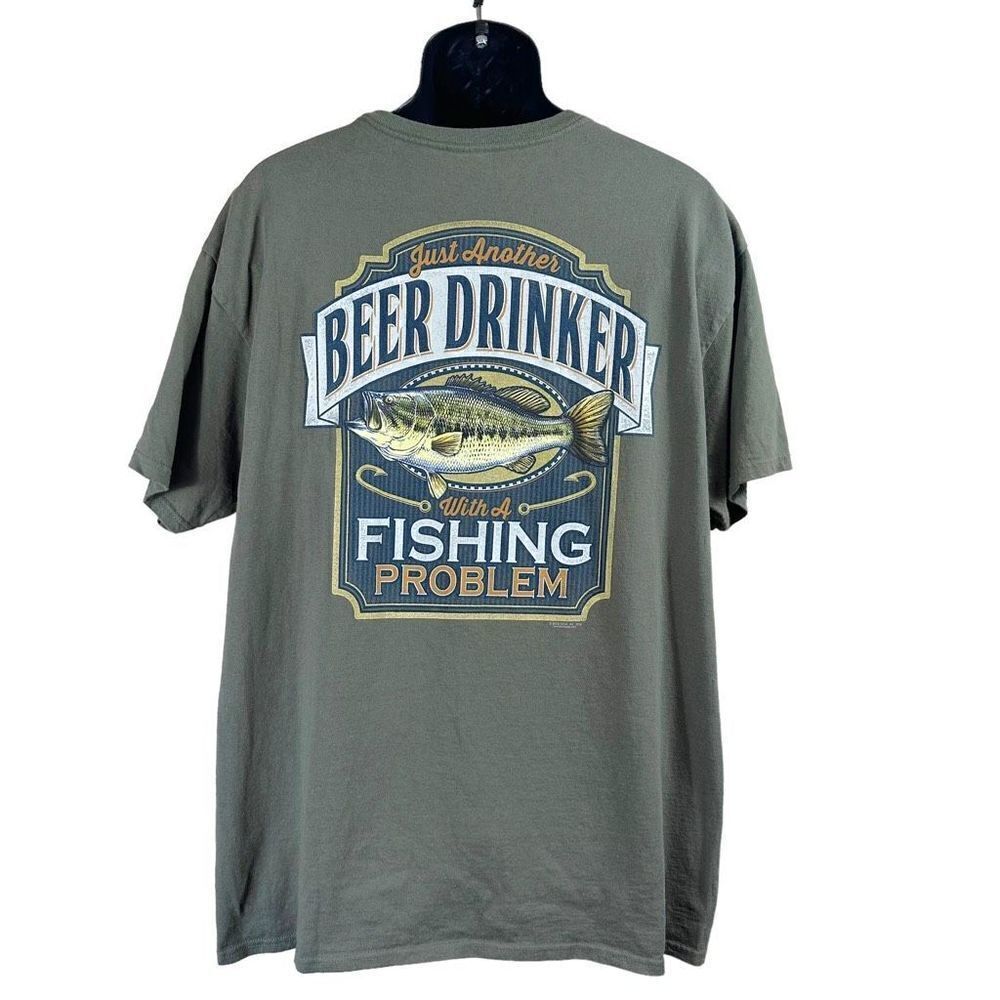 Buck Wear Graphic Fishing Teeshirt Mens Size XL